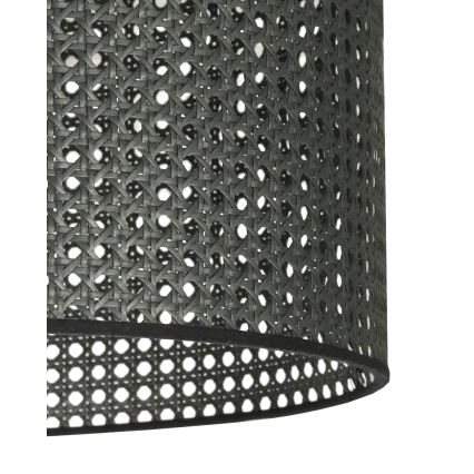 Duolla - Підвісна люстра ROLLER RATTAN 1xE27/15W/230V діаметр 45 см чорний