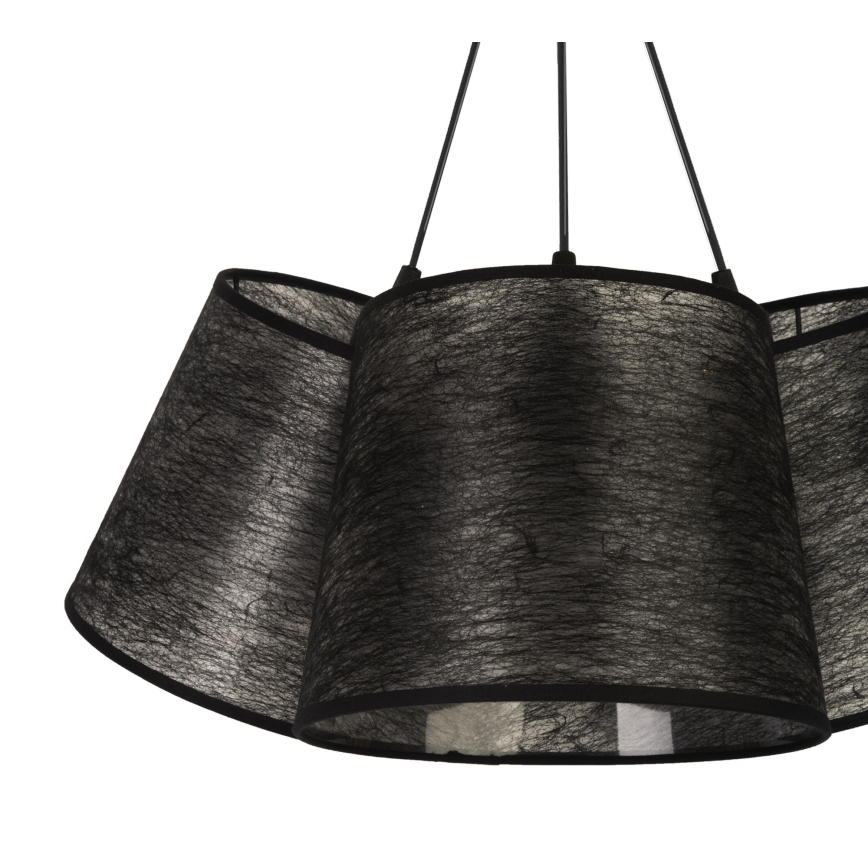 Duolla - Підвісна люстра ROSSA 3xE27/40W/230V чорний