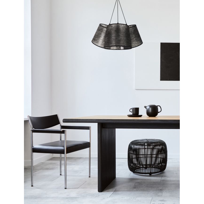 Duolla - Підвісна люстра ROSSA 3xE27/40W/230V чорний