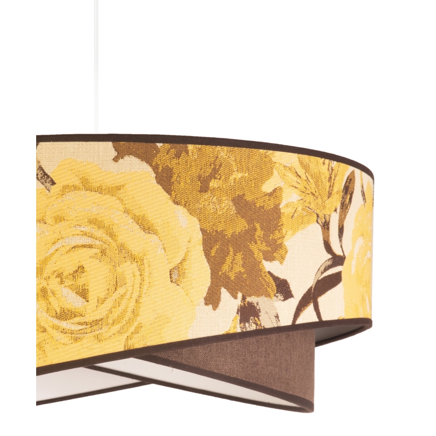 Duolla - Підвісна люстра ROYAL 1xE27/40W/230V діаметр 50 см жовтий
