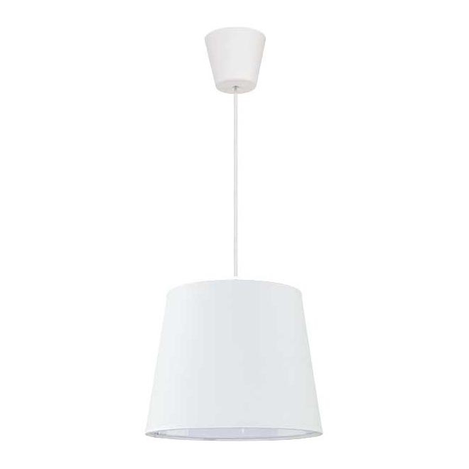 Duolla - Підвісна люстра SOLO 1xE27/40W/230V діаметр 24 см білий