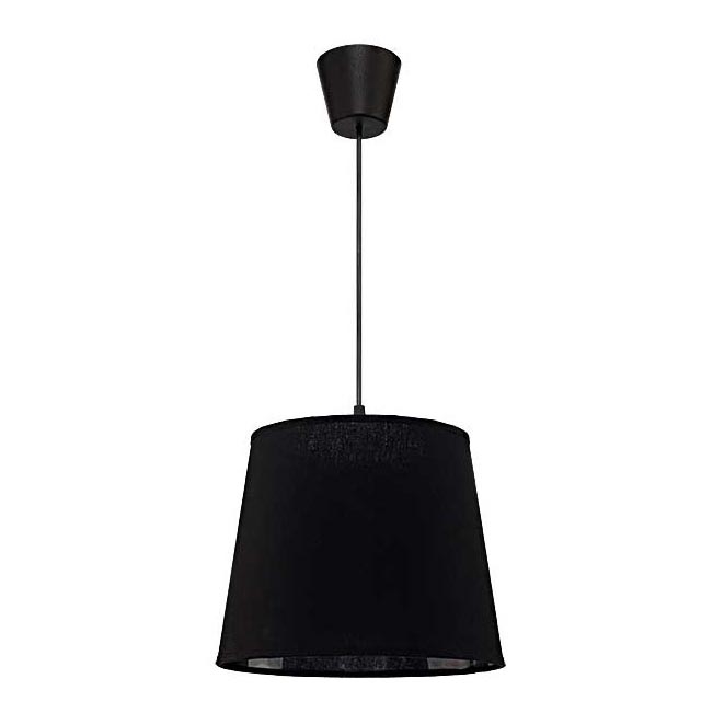 Duolla - Підвісна люстра SOLO 1xE27/40W/230V діаметр 24 см чорний