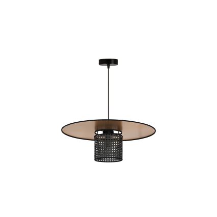 Duolla - Підвісна люстра TOKYO RATTAN 1xE27/15W/230V діаметр 50 см золотий/чорний