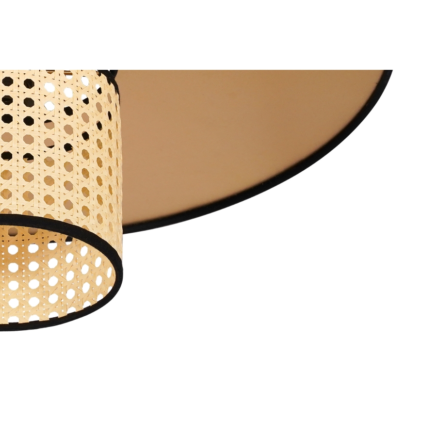 Duolla - Підвісна люстра TOKYO RATTAN 1xE27/15W/230V діаметр 50 см золотий/ротанґ