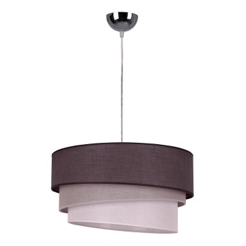 Duolla - Підвісна люстра TRIO 1xE27/40W/230V діаметр 45 см антрацит/сірий/білий