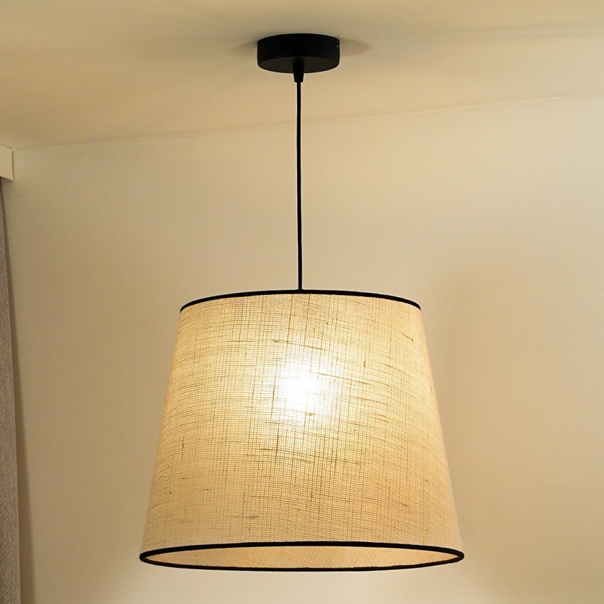 Duolla - Підвісна люстра YUTE 1xE27/15W/230V діаметр 38 см сірий/чорний