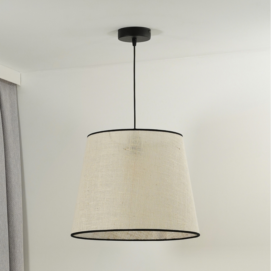 Duolla - Підвісна люстра YUTE 1xE27/15W/230V діаметр 38 см сірий/чорний