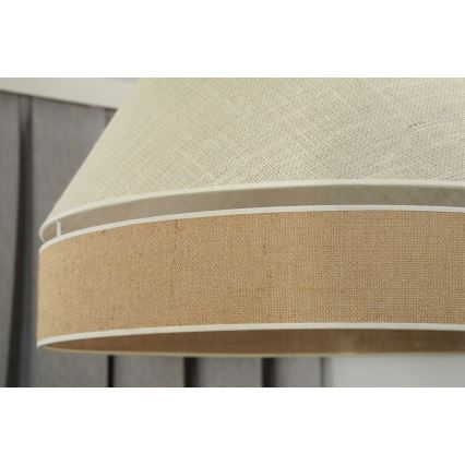 Duolla - Підвісна люстра YUTE AVIGNON 1xE27/15W/230V діаметр 60 см сірий/коричневий