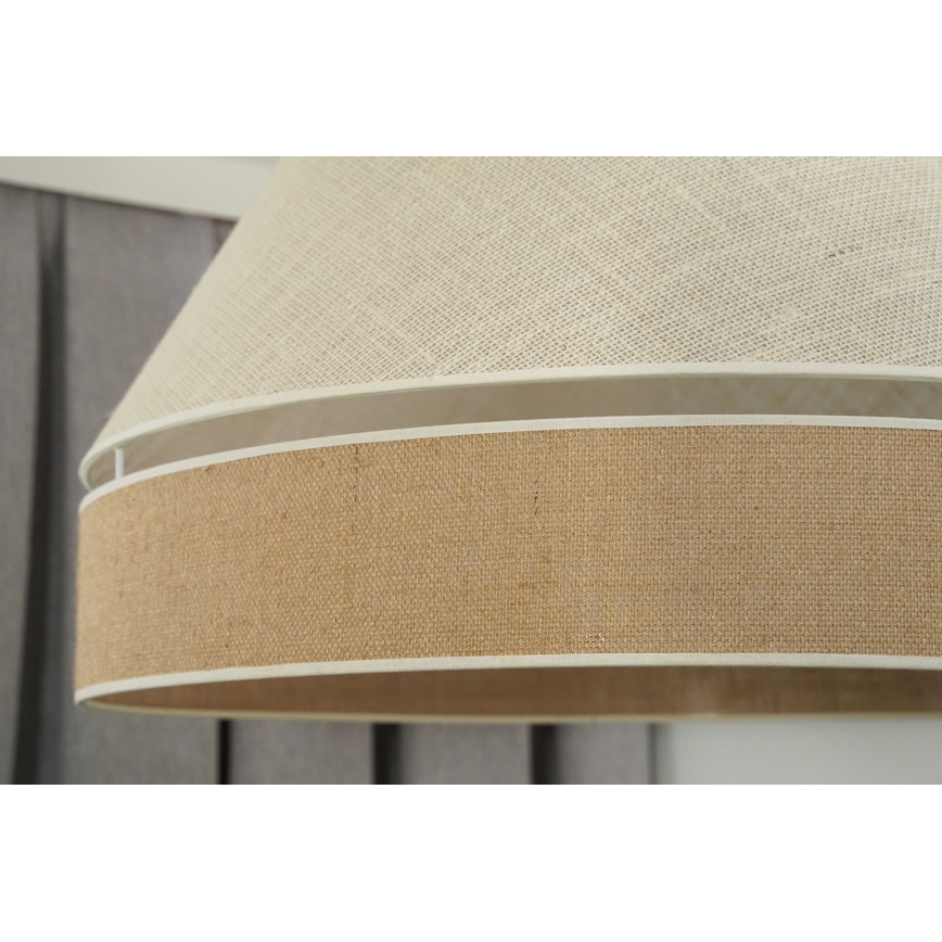 Duolla - Підвісна люстра YUTE AVIGNON 1xE27/15W/230V діаметр 60 см сірий/коричневий