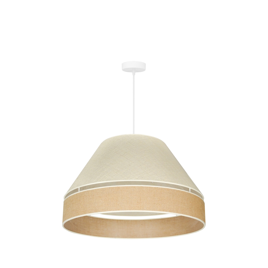 Duolla - Підвісна люстра YUTE AVIGNON 1xE27/15W/230V діаметр 60 см сірий/коричневий