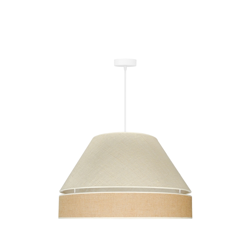 Duolla - Підвісна люстра YUTE AVIGNON 1xE27/15W/230V діаметр 60 см сірий/коричневий