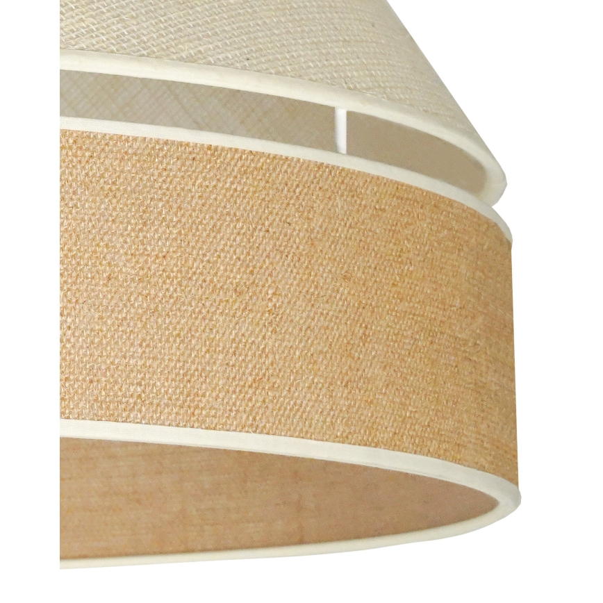 Duolla - Підвісна люстра YUTE AVIGNON 1xE27/15W/230V діаметр 60 см сірий/коричневий