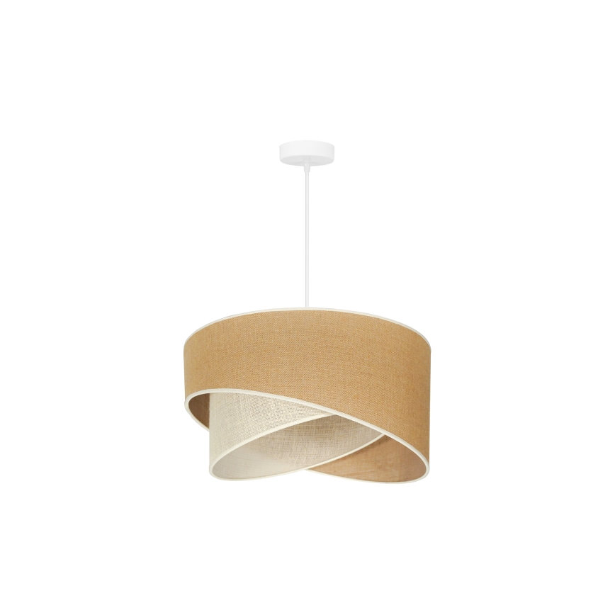 Duolla - Підвісна люстра YUTE CELLO 1xE27/15W/230V діаметр 45 см коричневий/сірий