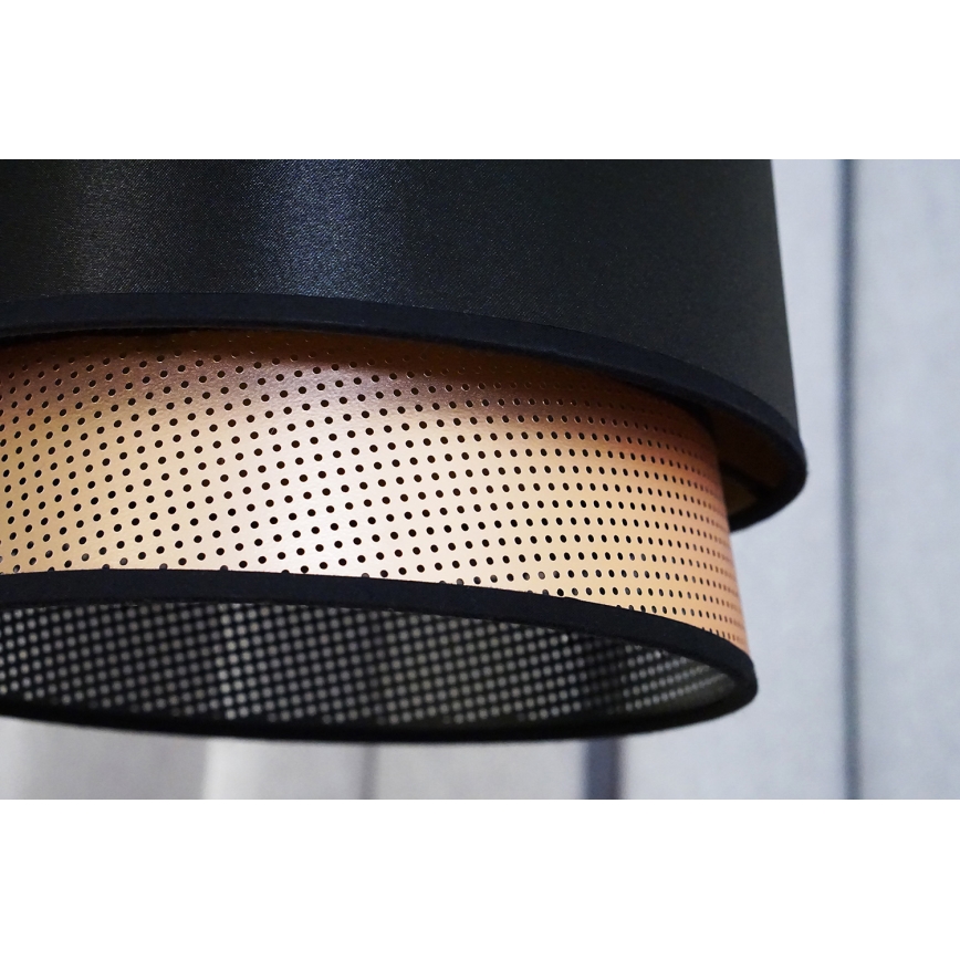 Duolla - Подвесная люстра BELL SHINY 1xE27/15W/230V диаметр 25 см черный/медный