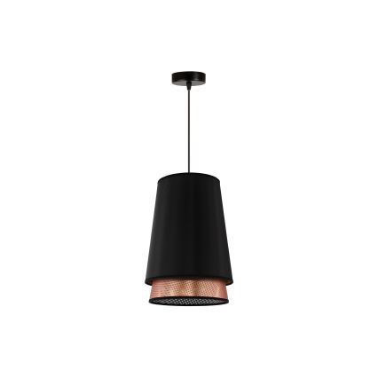 Duolla - Подвесная люстра BELL SHINY 1xE27/15W/230V диаметр 25 см черный/медный