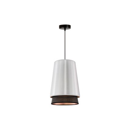 Duolla - Подвесная люстра BELL SHINY 1xE27/15W/230V диаметр 25 см серебристый/черный