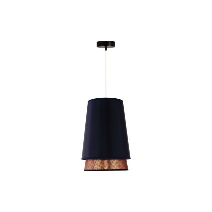 Duolla - Подвесная люстра BELL SHINY 1xE27/15W/230V диаметр 25 см синий/медный