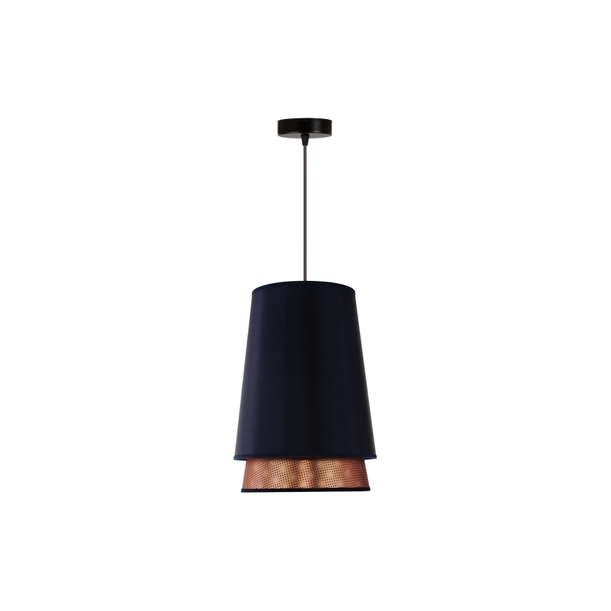 Duolla - Подвесная люстра BELL SHINY 1xE27/15W/230V диаметр 25 см синий/медный