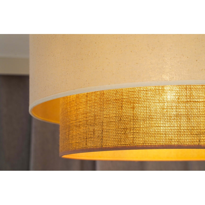 Duolla - Подвесная люстра BOHO 1xE27/15W/230V бежевый/коричневый