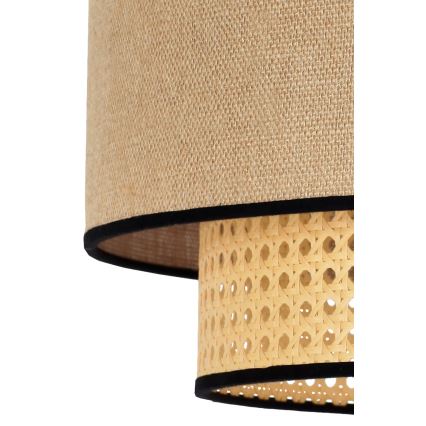 Duolla - Подвесная люстра BOHO 1xE27/15W/230V диаметр 45 см бежевый/ротанг