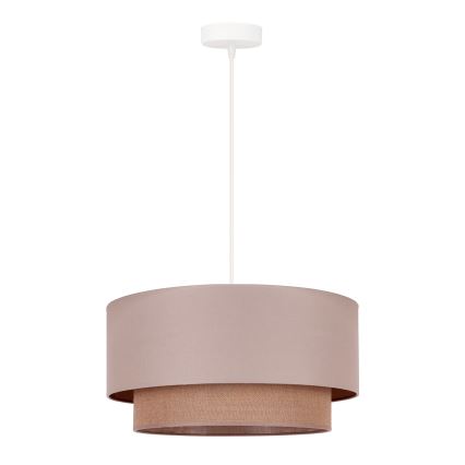 Duolla - Подвесная люстра BOHO 1xE27/15W/230V диаметр 45 см бежевый/коричневый