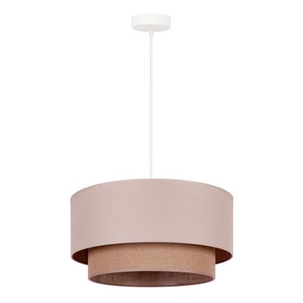 Duolla - Подвесная люстра BOHO 1xE27/15W/230V диаметр 45 см бежевый/коричневый