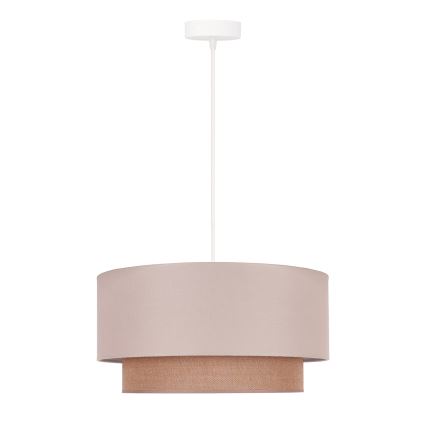 Duolla - Подвесная люстра BOHO 1xE27/15W/230V диаметр 45 см бежевый/коричневый