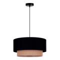 Duolla - Подвесная люстра BOHO 1xE27/15W/230V диаметр 45 см черный/коричневый