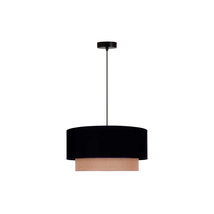 Duolla - Подвесная люстра BOHO 1xE27/15W/230V диаметр 45 см черный/коричневый