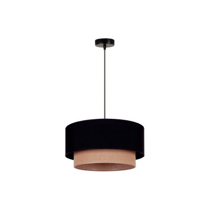 Duolla - Подвесная люстра BOHO 1xE27/15W/230V диаметр 45 см черный/коричневый