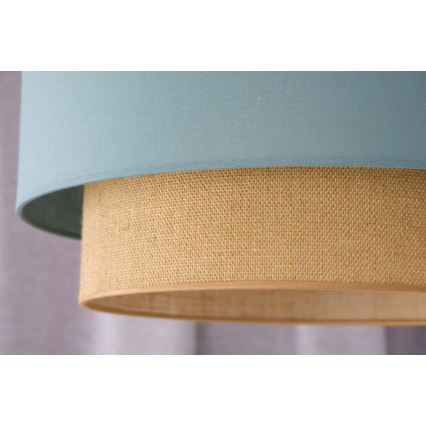 Duolla - Подвесная люстра BOHO 1xE27/15W/230V диаметр 45 см зеленый/коричневый