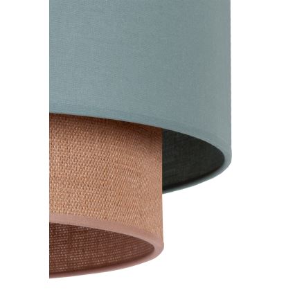 Duolla - Подвесная люстра BOHO 1xE27/15W/230V диаметр 45 см зеленый/коричневый