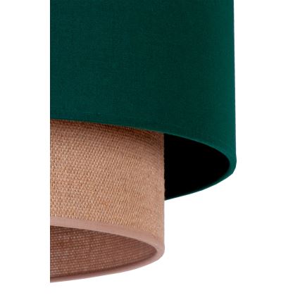 Duolla - Подвесная люстра BOHO 1xE27/15W/230V диаметр 45 см зеленый/коричневый