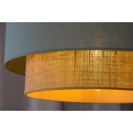 Duolla - Подвесная люстра BOHO 1xE27/15W/230V диаметр 45 см зеленый/коричневый