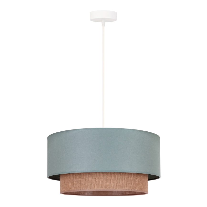 Duolla - Подвесная люстра BOHO 1xE27/15W/230V диаметр 45 см зеленый/коричневый