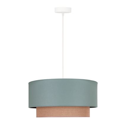 Duolla - Подвесная люстра BOHO 1xE27/15W/230V диаметр 45 см зеленый/коричневый