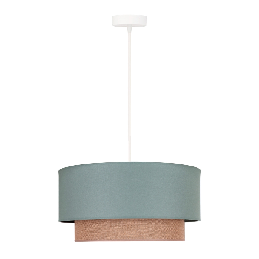 Duolla - Подвесная люстра BOHO 1xE27/15W/230V диаметр 45 см зеленый/коричневый