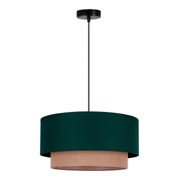 Duolla - Подвесная люстра BOHO 1xE27/15W/230V диаметр 45 см зеленый/коричневый