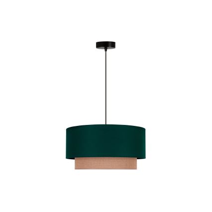 Duolla - Подвесная люстра BOHO 1xE27/15W/230V диаметр 45 см зеленый/коричневый