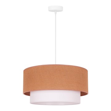 Duolla - Подвесная люстра BOHO 1xE27/40W/230V диаметр 45 см бежевый/белый