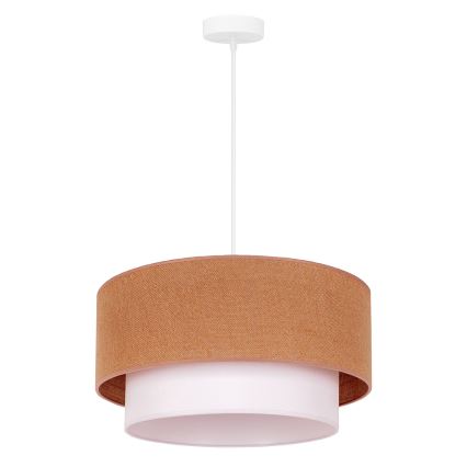 Duolla - Подвесная люстра BOHO 1xE27/40W/230V диаметр 45 см бежевый/белый