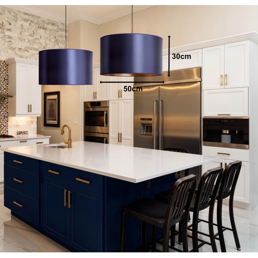 Duolla - Подвесная люстра CANNES 1xE27/15W/230V диаметр 50 см черный/медь