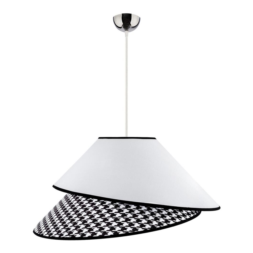 Duolla - Подвесная люстра COCO 1xE27/40W/230V диаметр 50 см белый/черный