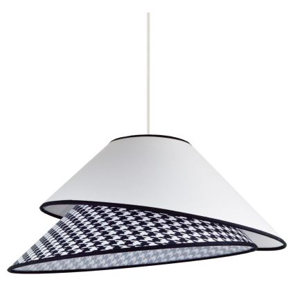 Duolla - Подвесная люстра COCO 1xE27/40W/230V диаметр 50 см белый/черный