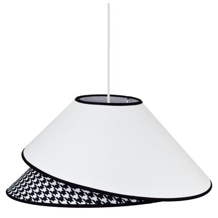 Duolla - Подвесная люстра COCO 1xE27/40W/230V диаметр 50 см белый/черный