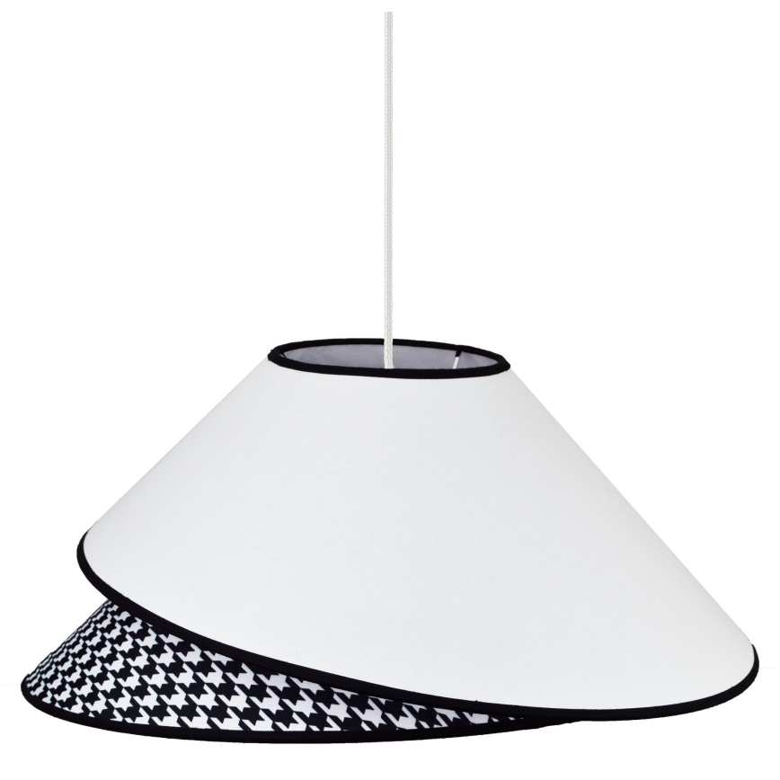 Duolla - Подвесная люстра COCO 1xE27/40W/230V диаметр 50 см белый/черный