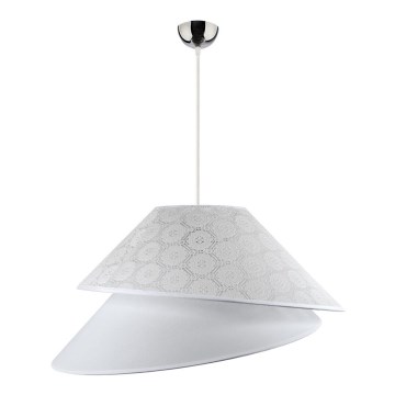 Duolla - Подвесная люстра COCO 1xE27/40W/230V диаметр 50 см белый