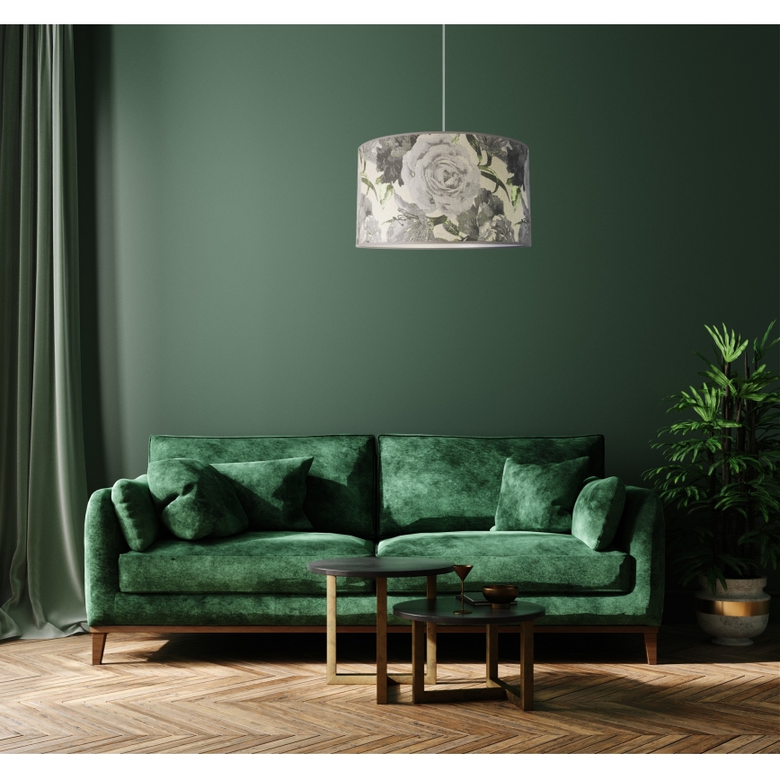 Duolla - Подвесная люстра CONSTANCE 1xE27/40W/230V диаметр 45 см серый