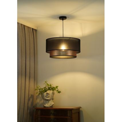 Duolla - Подвесная люстра COPPER SHINY 1xE27/15W/230V диаметр 45 см коричневый/медный