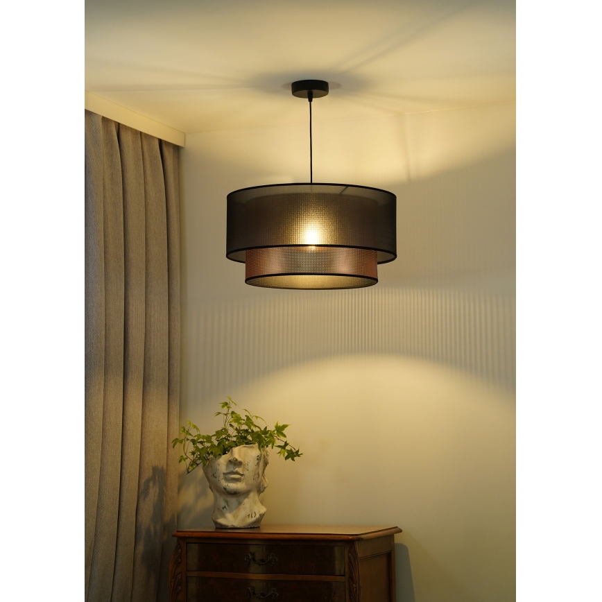 Duolla - Подвесная люстра COPPER SHINY 1xE27/15W/230V диаметр 45 см коричневый/медный